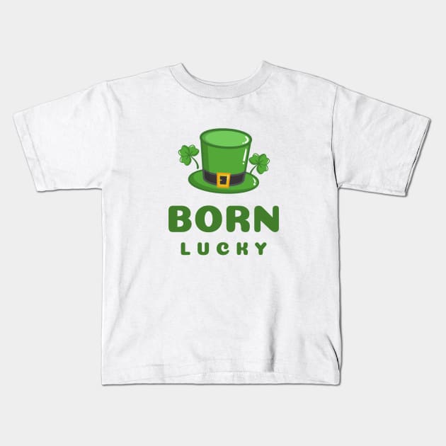 Born lucky Kids T-Shirt by Salasala